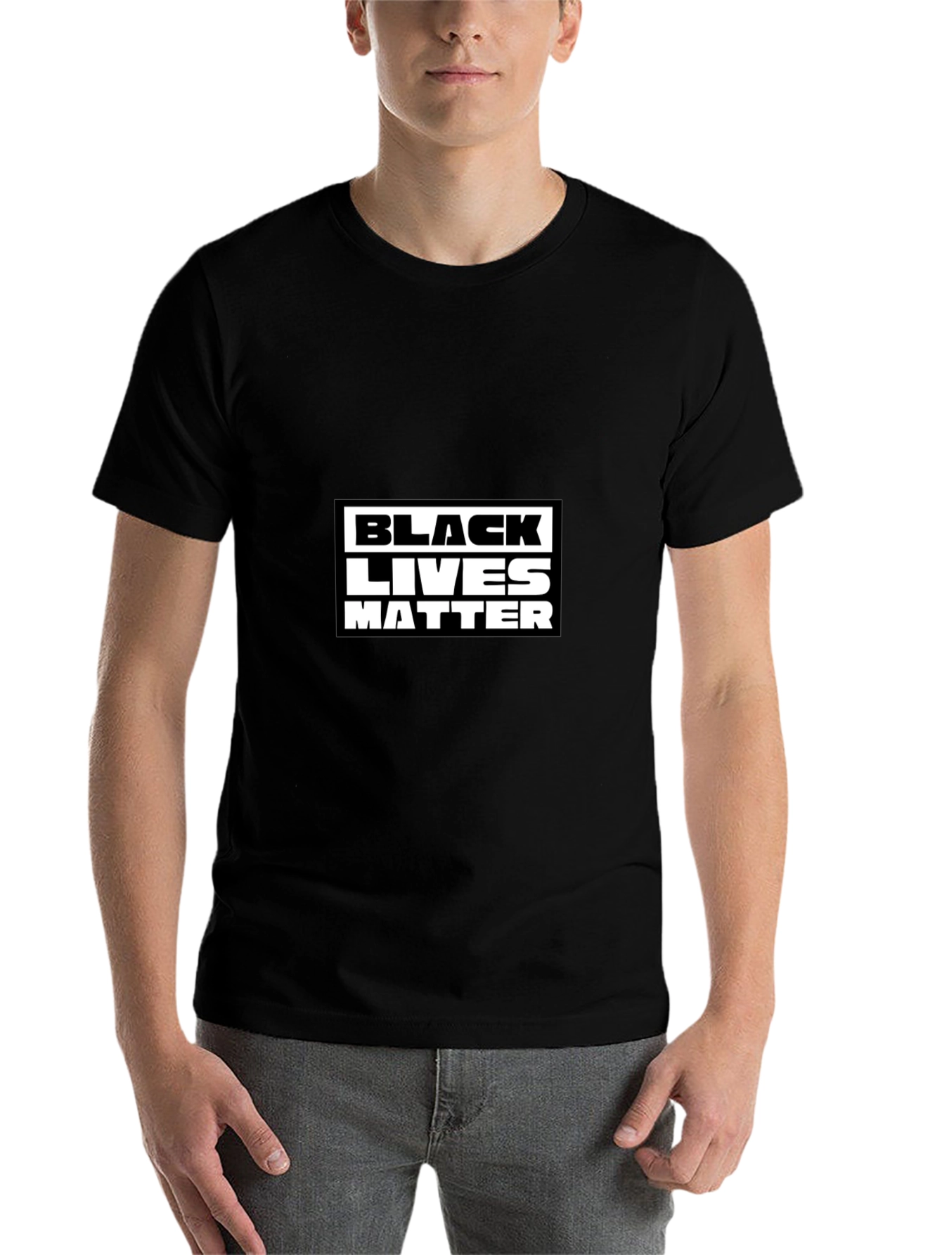 Black Lives Matter Graphic Tee - Mens Black T-Shirt