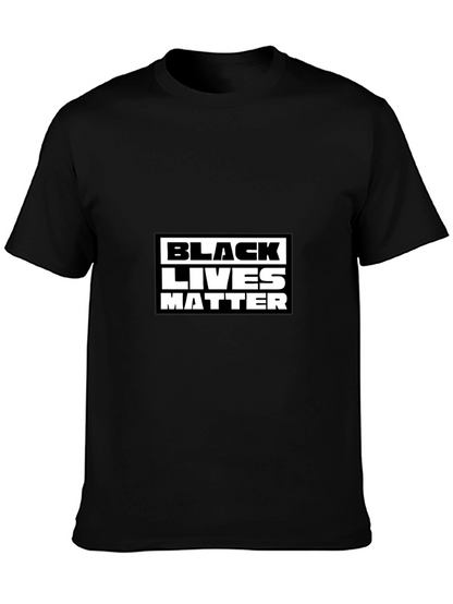 Black Lives Matter Graphic Tee - Mens Black T-Shirt
