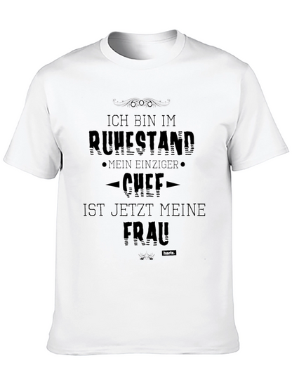 Retired Husband T-Shirt - Wife is the Boss