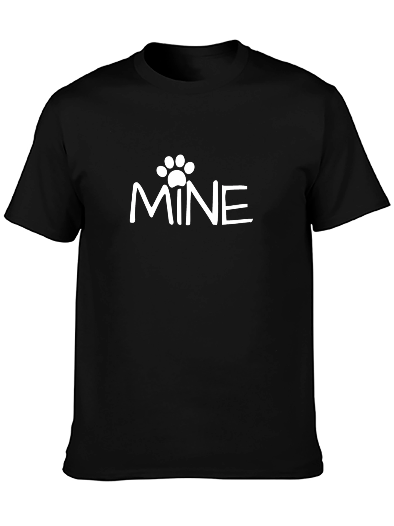 Mine Graphic Tee - Pet Lover Black Cotton T-Shirt