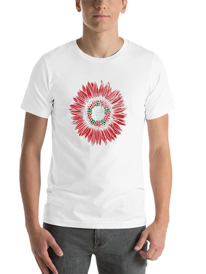 Red Sunflower Graphic Tee - Stylish Unisex T-Shirt