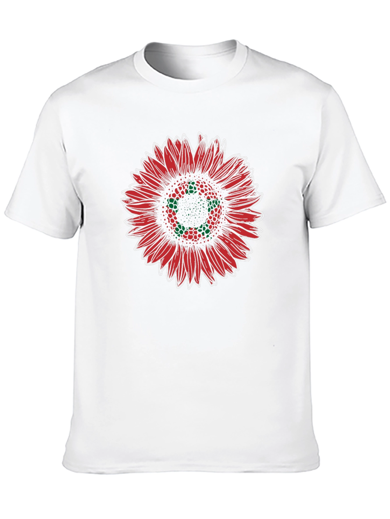 Red Sunflower Graphic Tee - Stylish Unisex T-Shirt