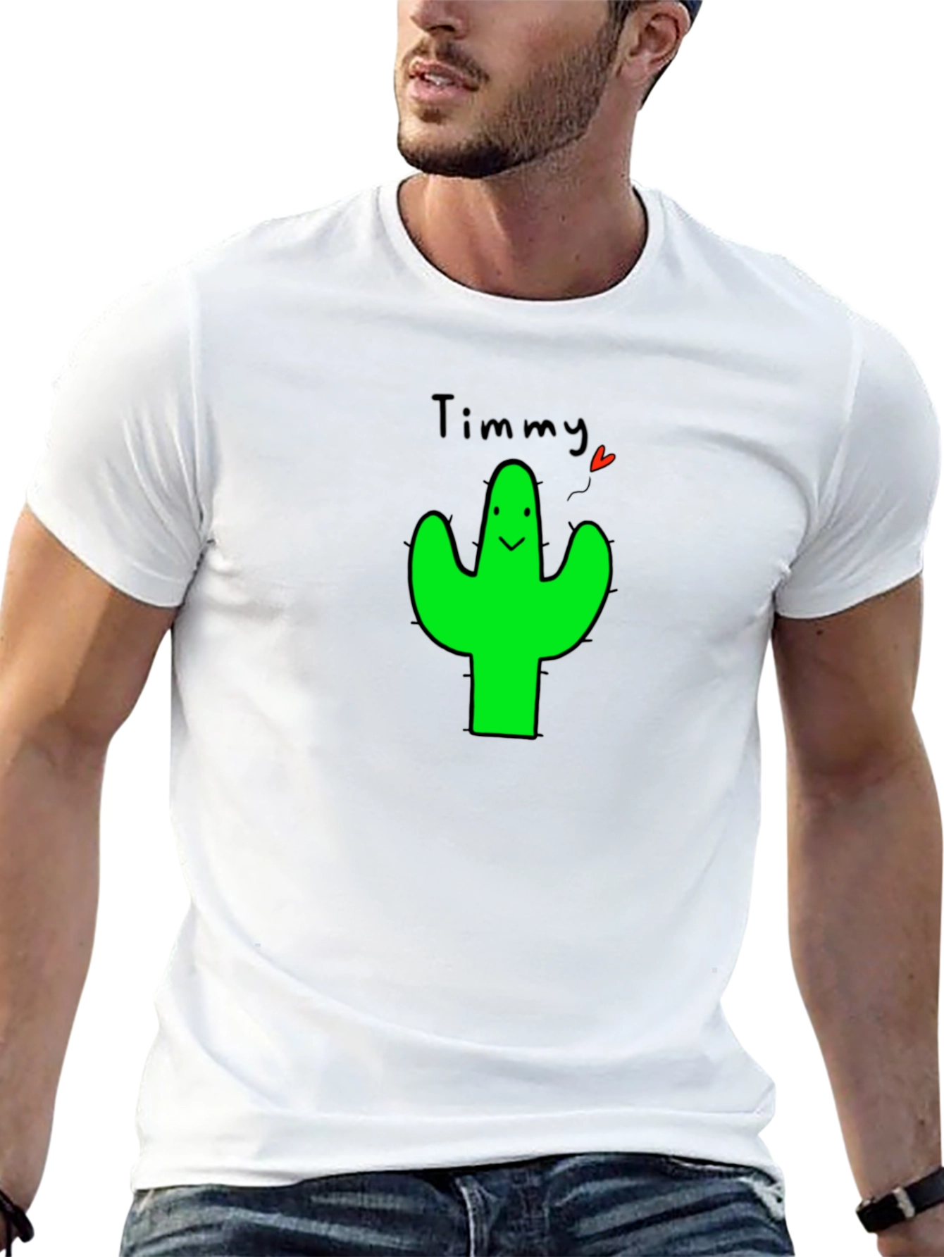 Timmy Cactus Graphic T-Shirt - Cute & Trendy