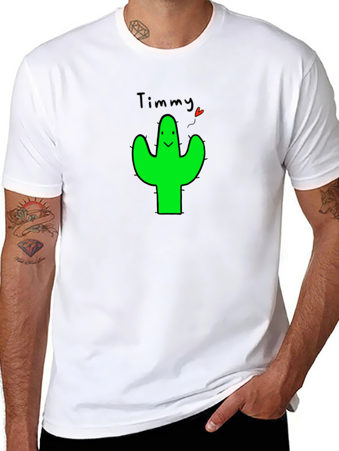 Timmy Cactus Graphic T-Shirt - Cute & Trendy