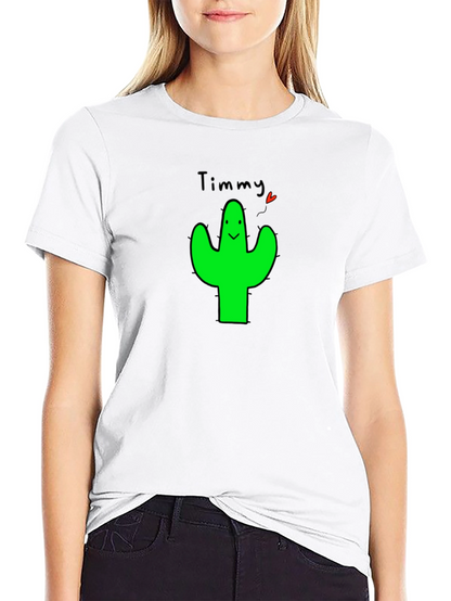 Timmy Cactus Graphic T-Shirt - Cute & Trendy