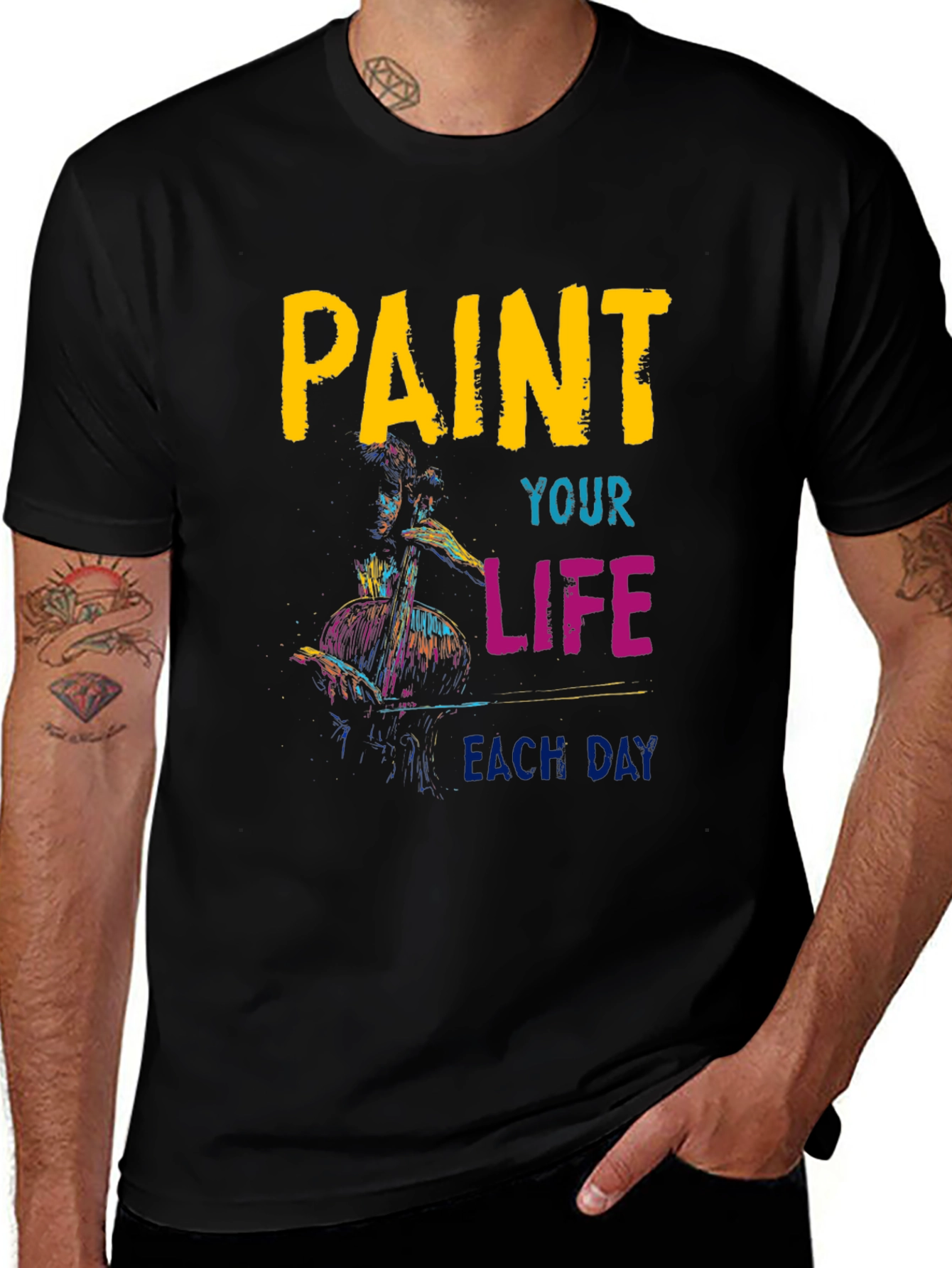 Paint Your Life T-Shirt - Artistic Graphic Tee