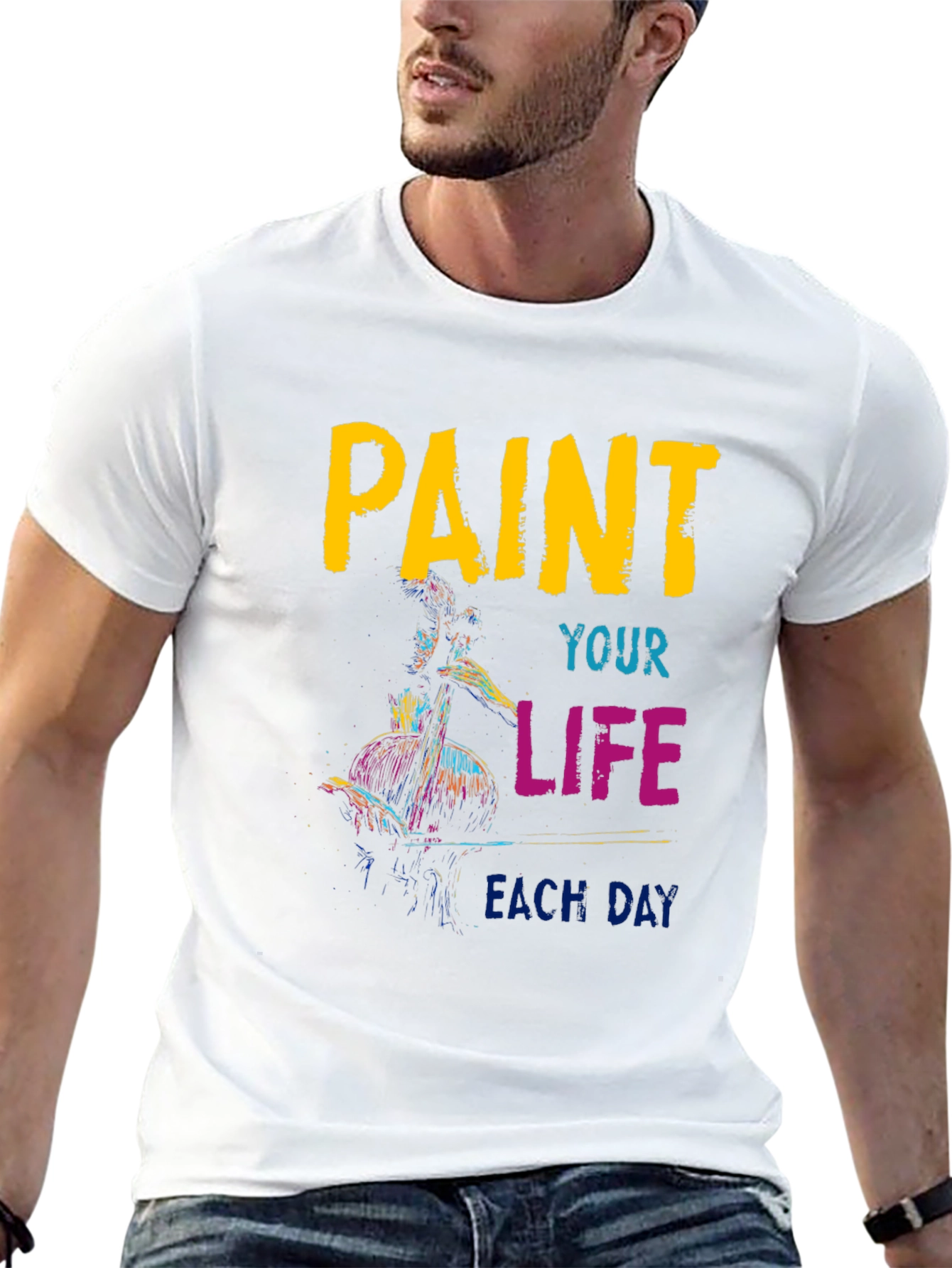 Paint Your Life T-Shirt - Artistic Graphic Tee