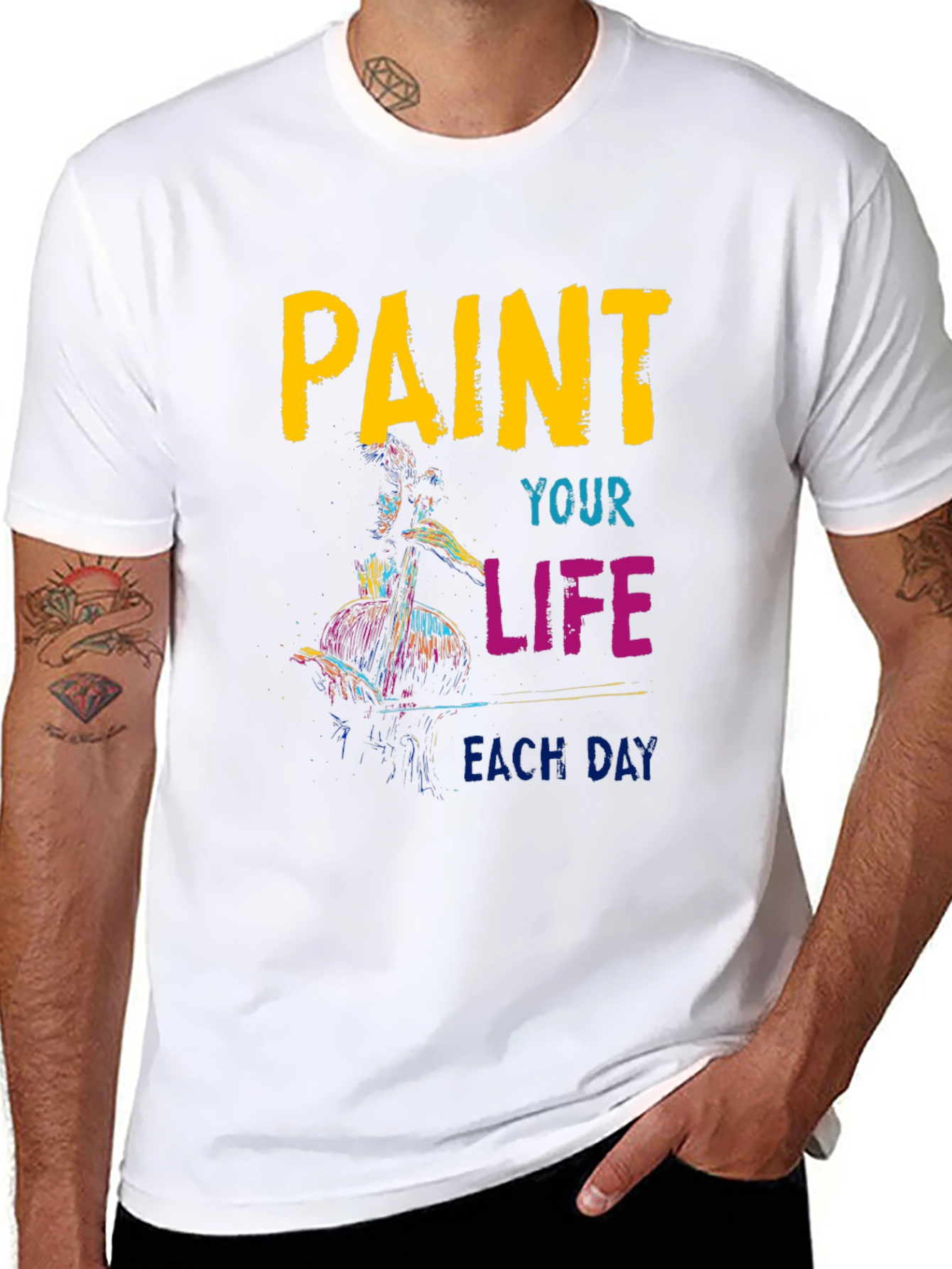 Paint Your Life T-Shirt - Artistic Graphic Tee