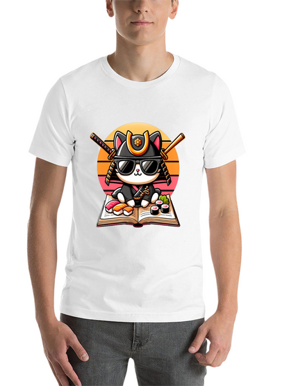 Sushi Cat T-Shirt - Samurai Kitten Tee