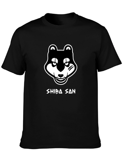 Shiba San T-Shirt Black Graphic Tee