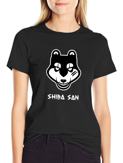 Shiba San T-Shirt Black Graphic Tee
