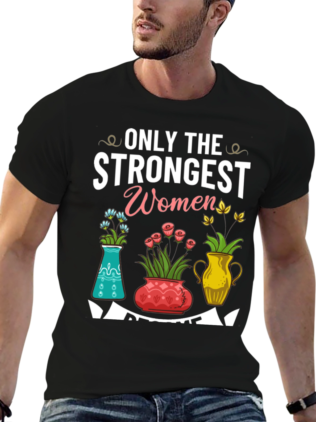 Strongest Women Floral T-Shirt