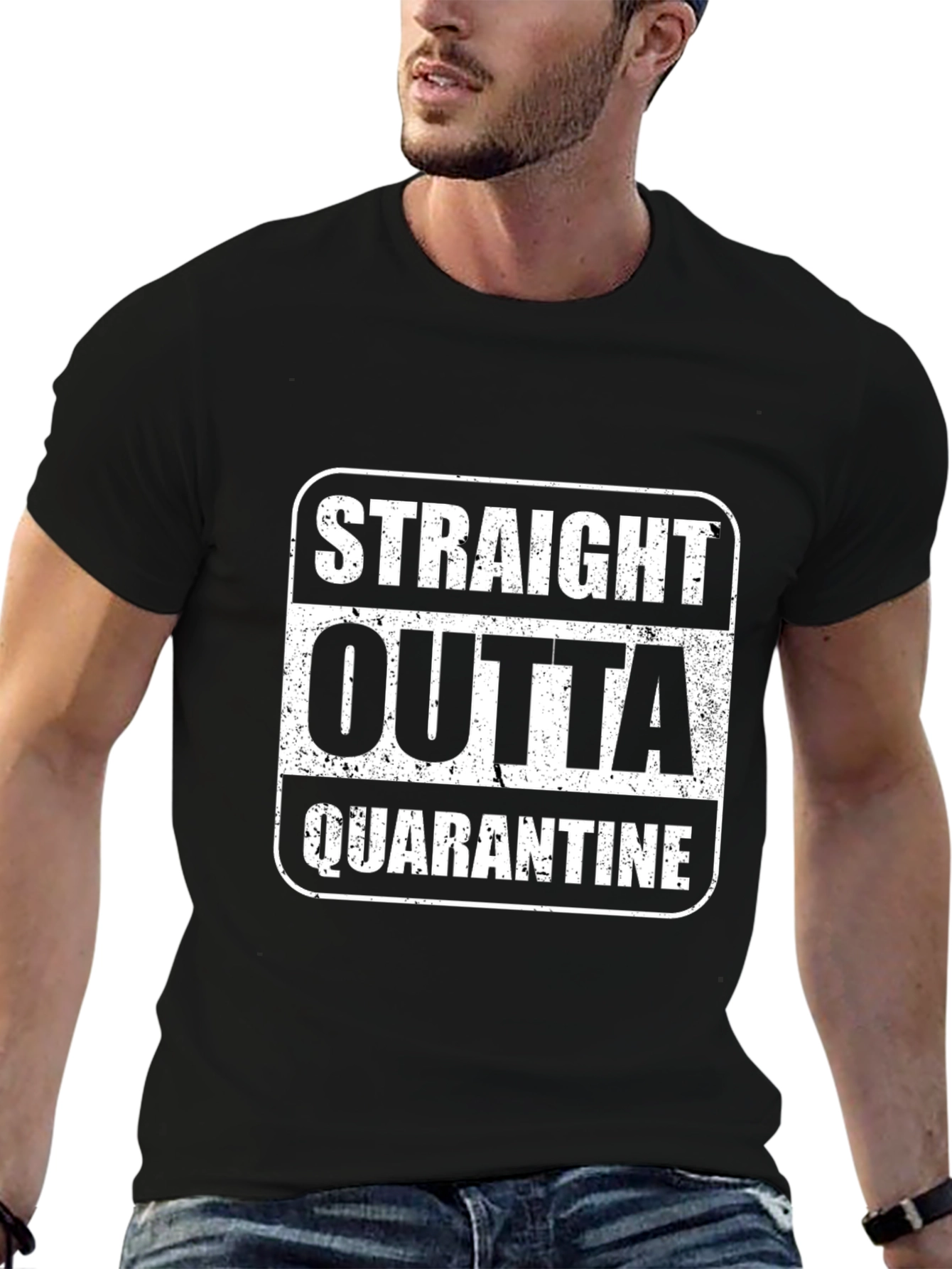 Straight Outta Quarantine T-Shirt Black