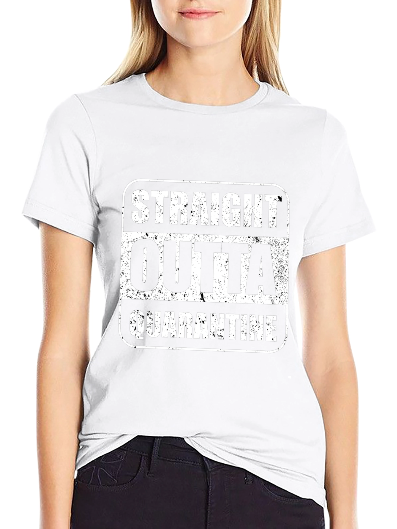 Straight Outta Quarantine T-Shirt Black