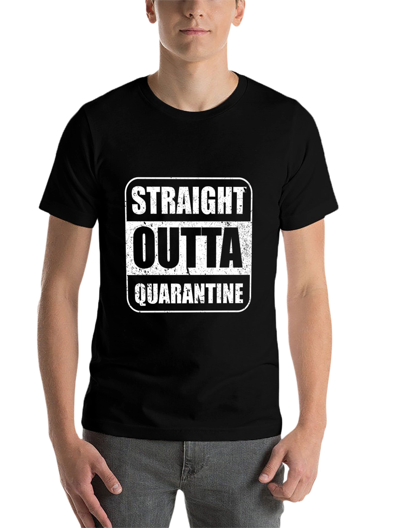 Straight Outta Quarantine T-Shirt Black