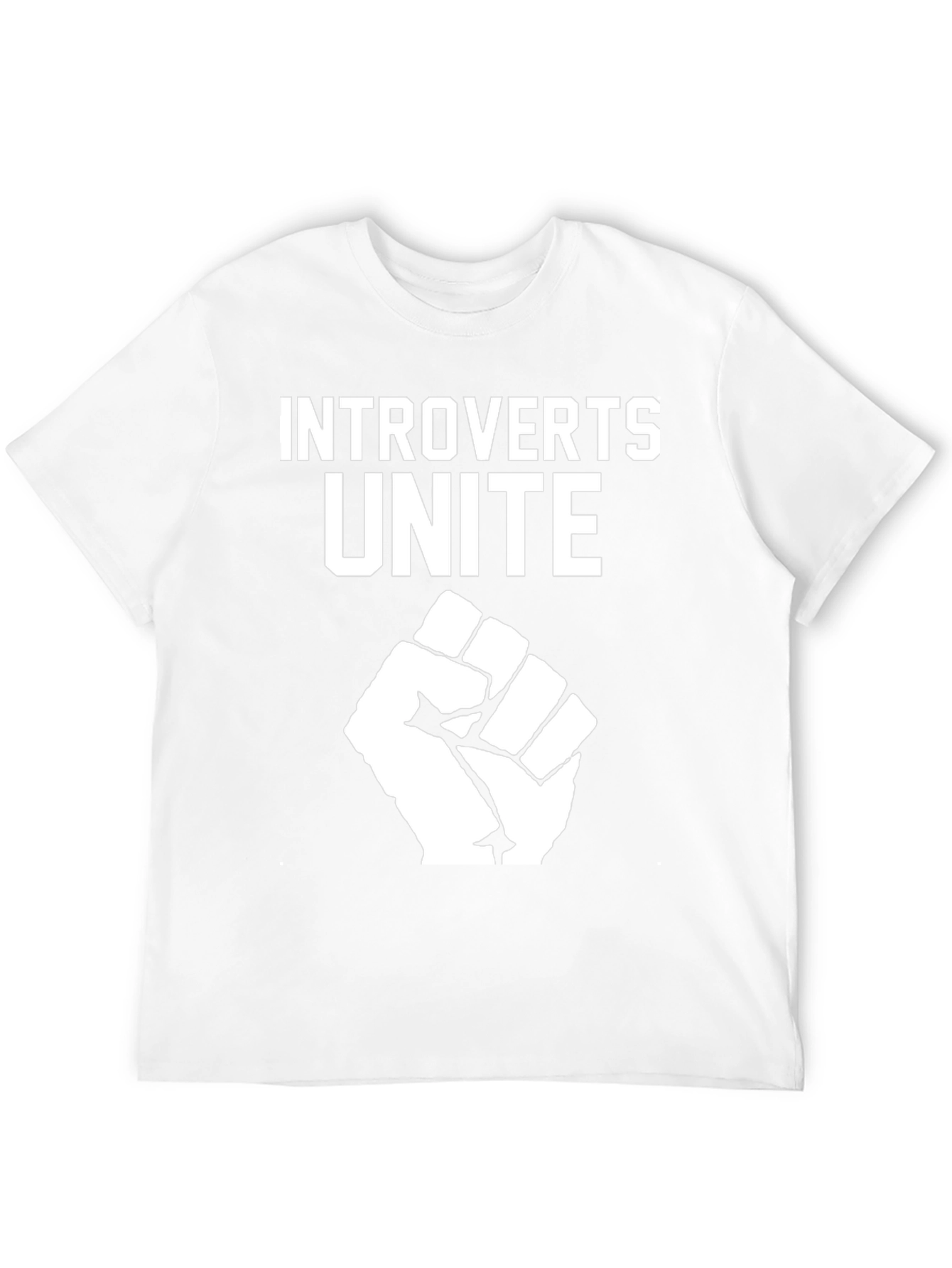 Introverts Unite Graphic T-Shirt - Black