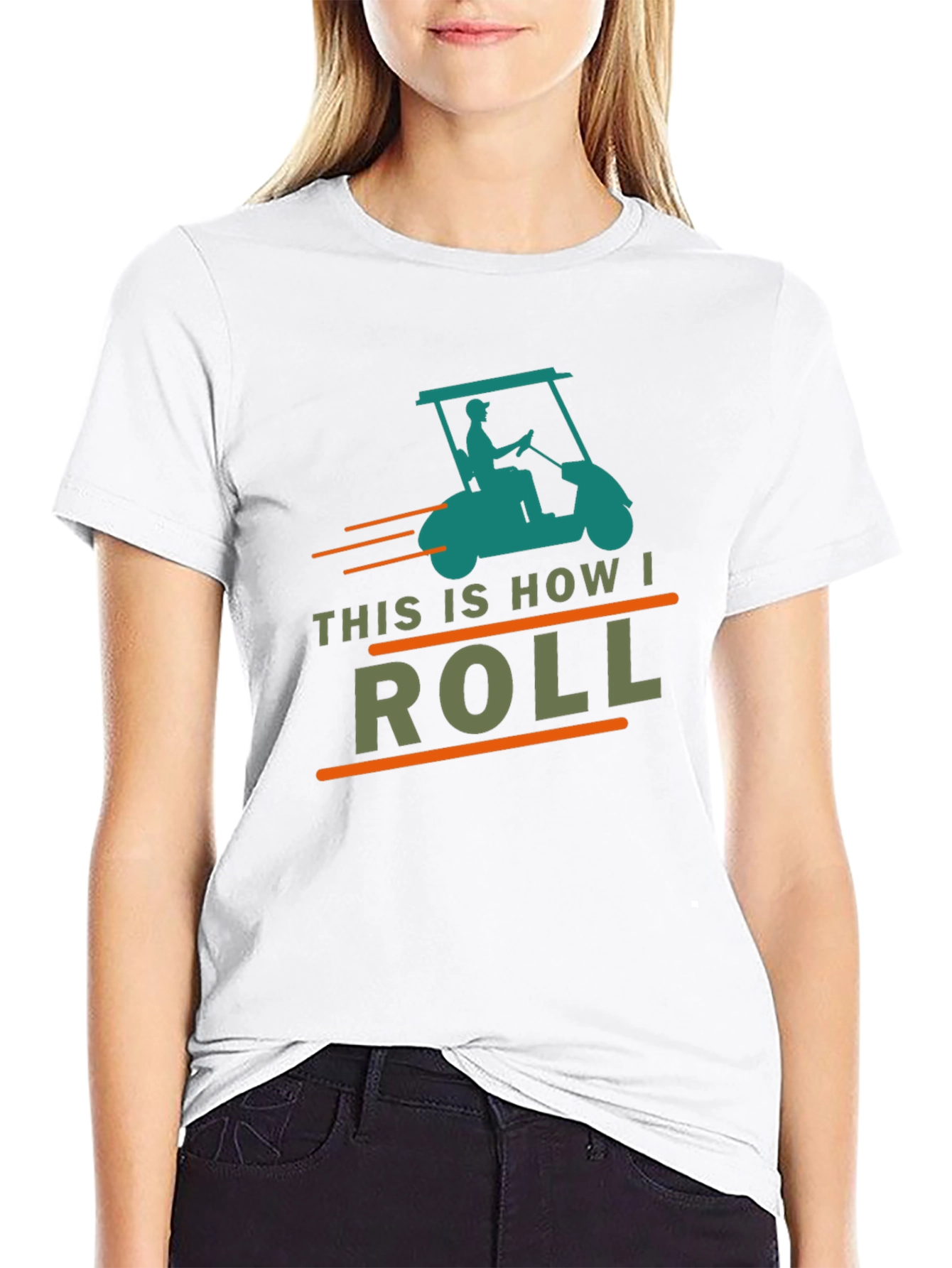 This Is How I Roll Golf Cart Graphic Tee