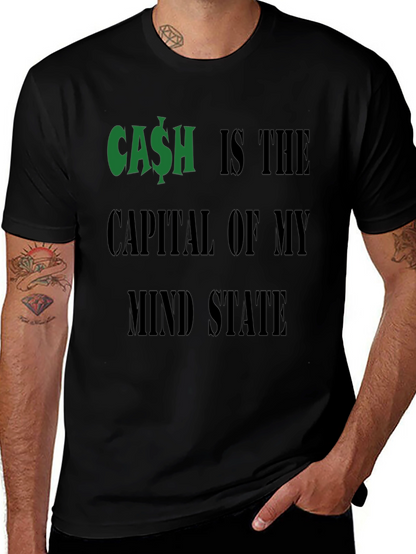 Cash is the Capital T-Shirt Funny Money Graphic Tee