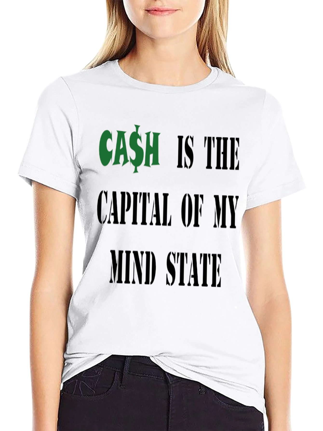 Cash is the Capital T-Shirt Funny Money Graphic Tee