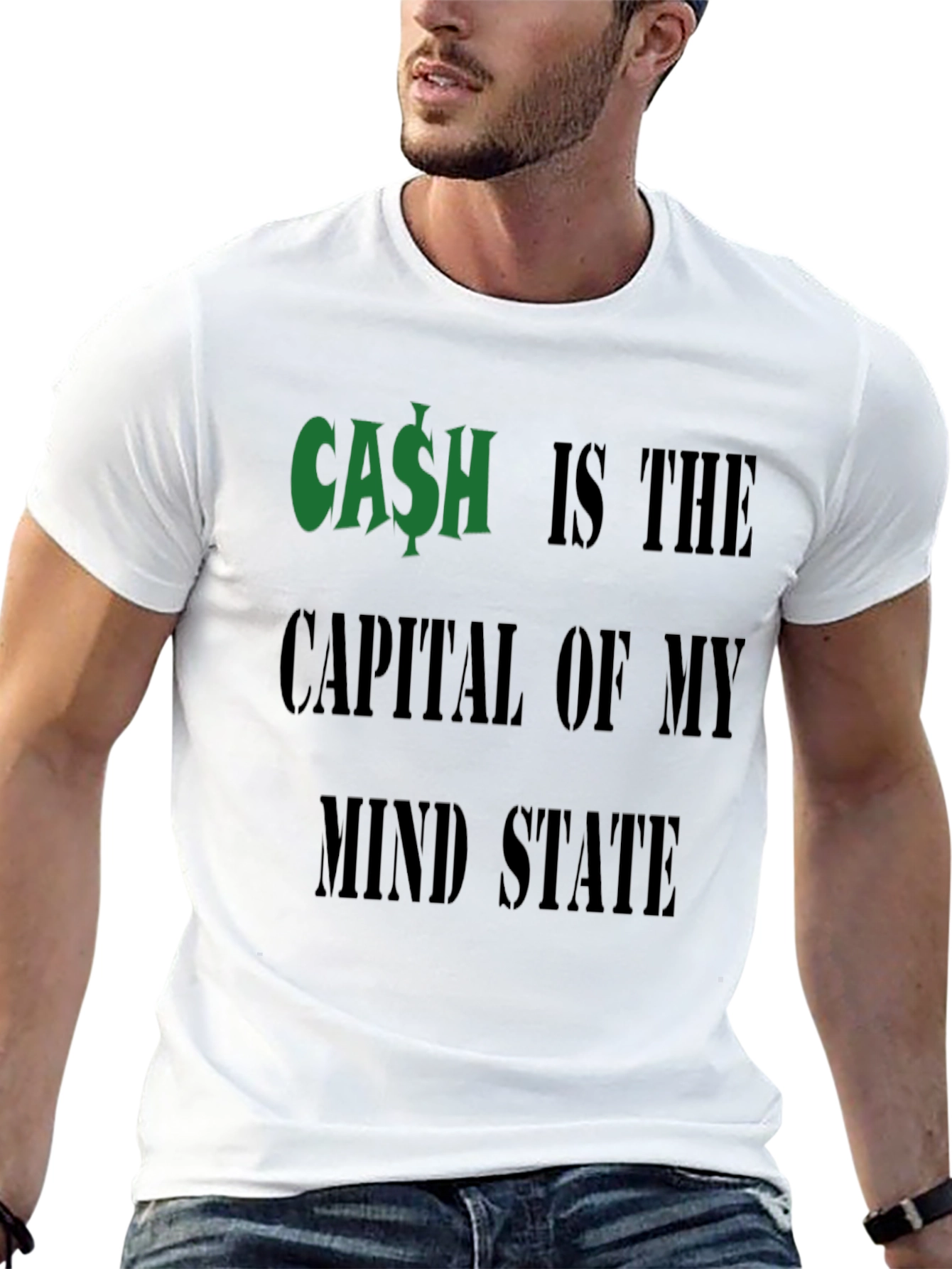 Cash is the Capital T-Shirt Funny Money Graphic Tee
