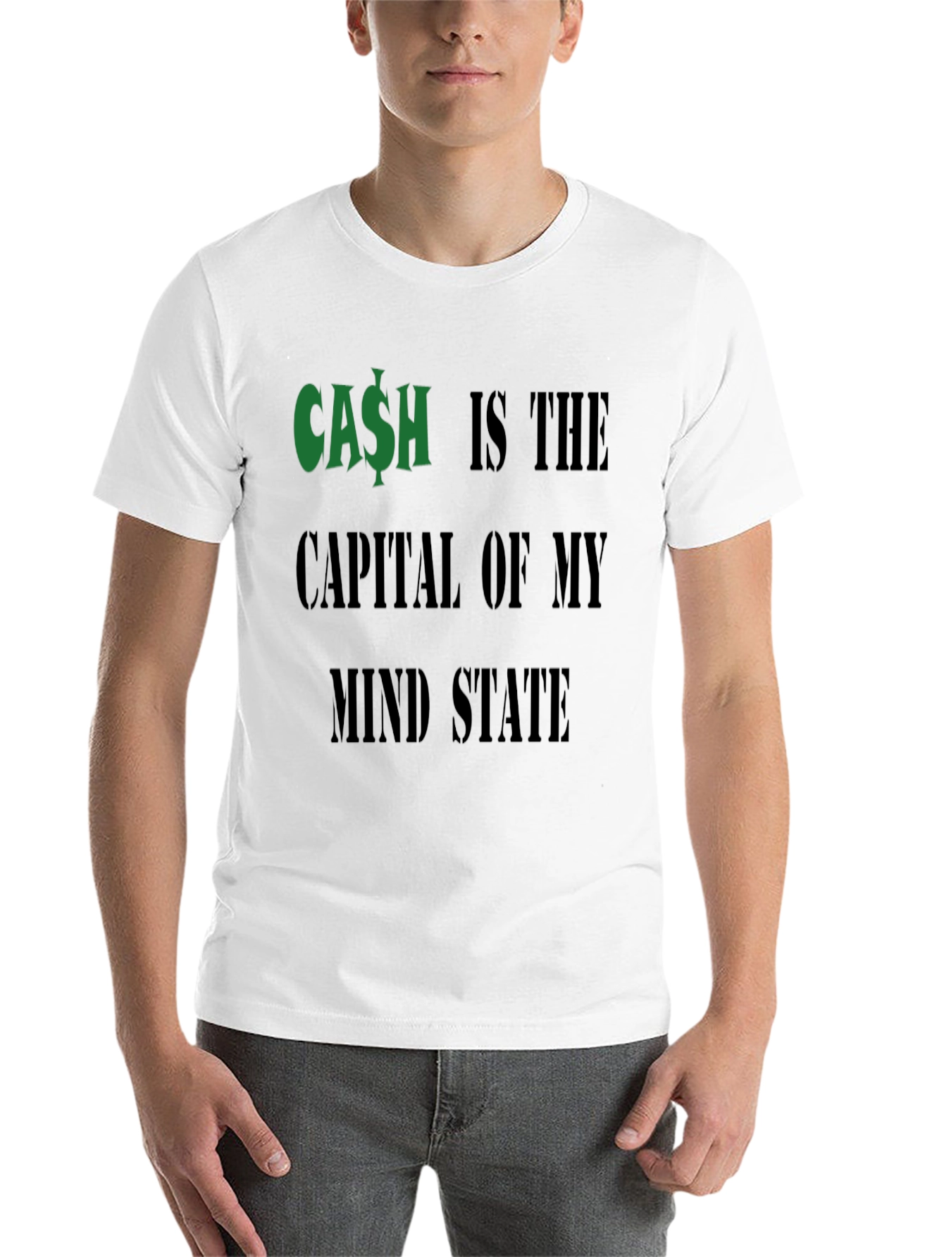 Cash is the Capital T-Shirt Funny Money Graphic Tee
