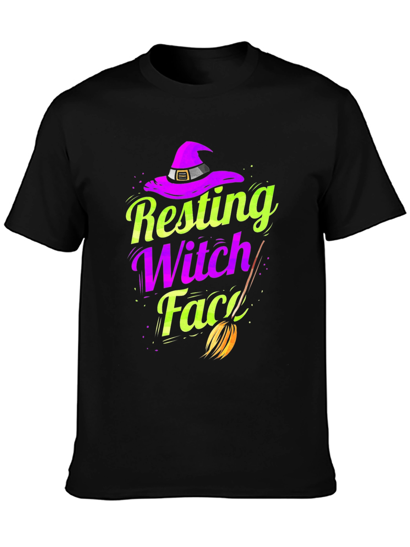 Resting Witch Face T-Shirt - Halloween Apparel
