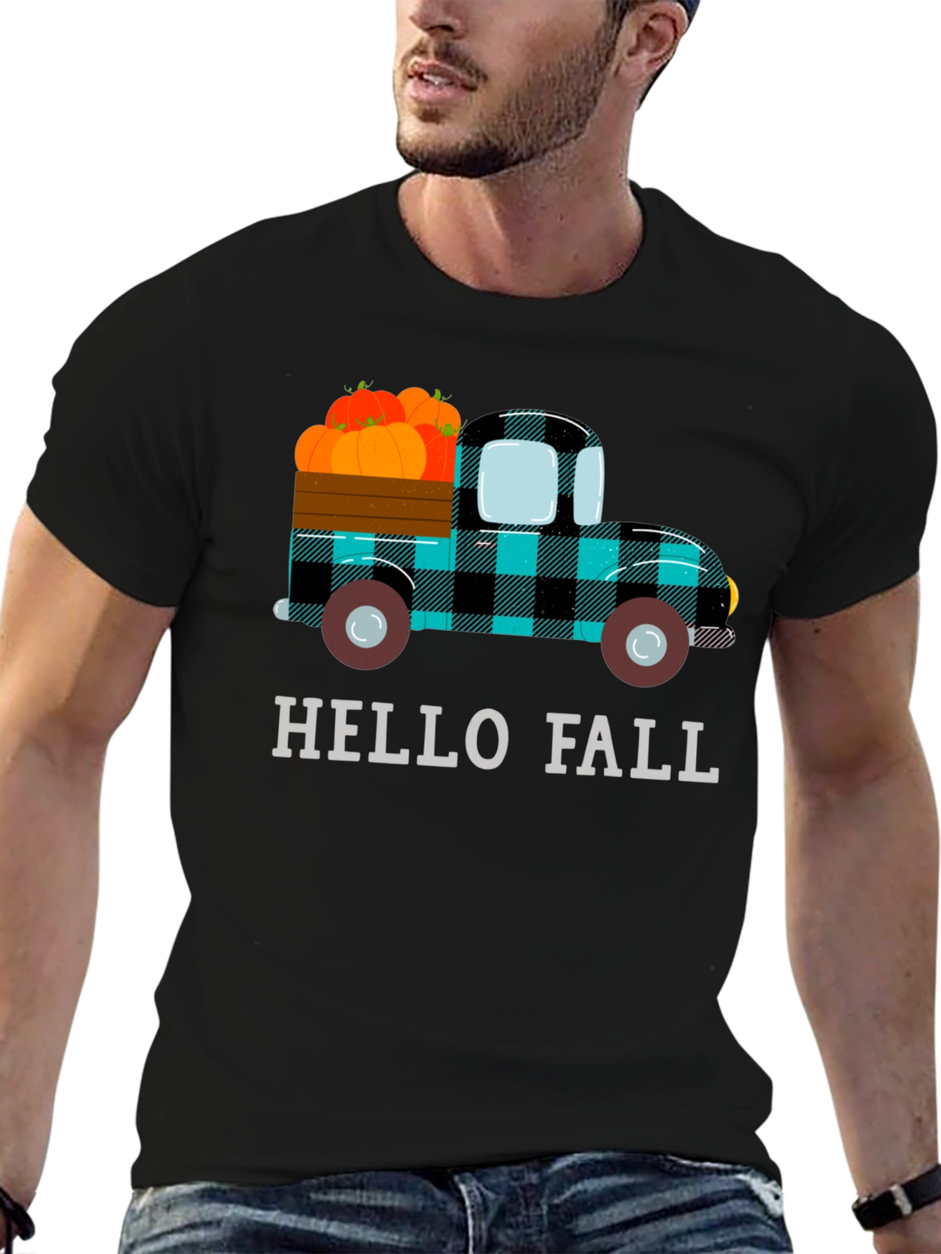 Hello Fall Pumpkin Truck Tee