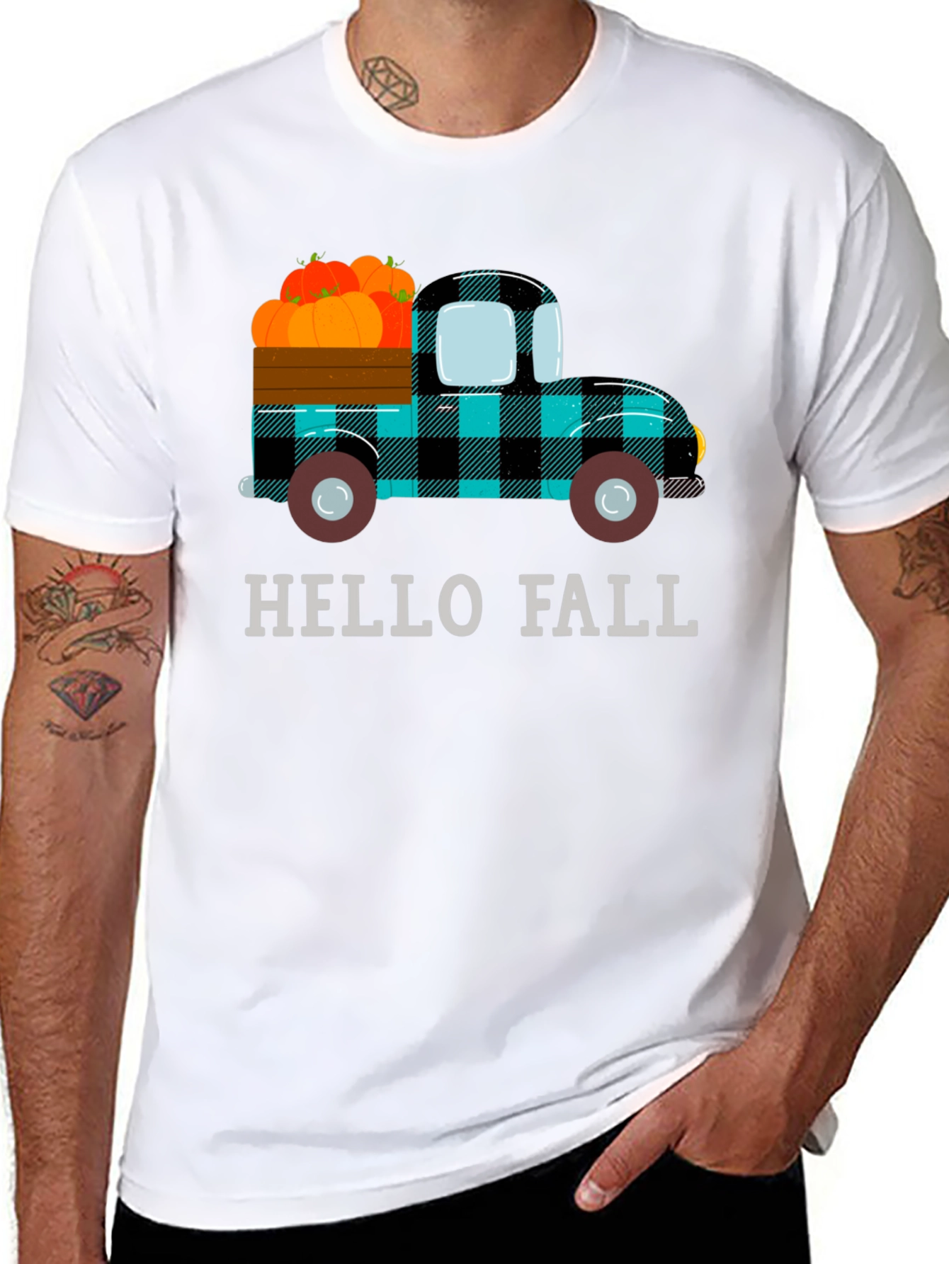 Hello Fall Pumpkin Truck Tee
