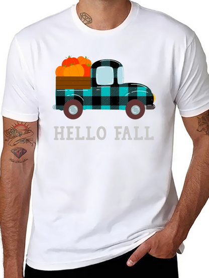 Hello Fall Pumpkin Truck Tee