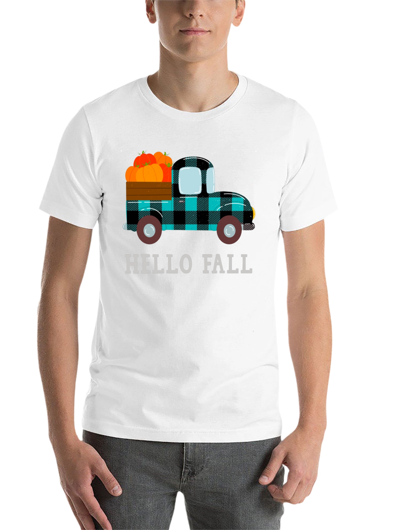 Hello Fall Pumpkin Truck Tee