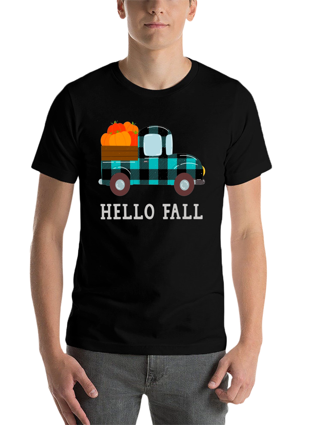 Hello Fall Pumpkin Truck Tee