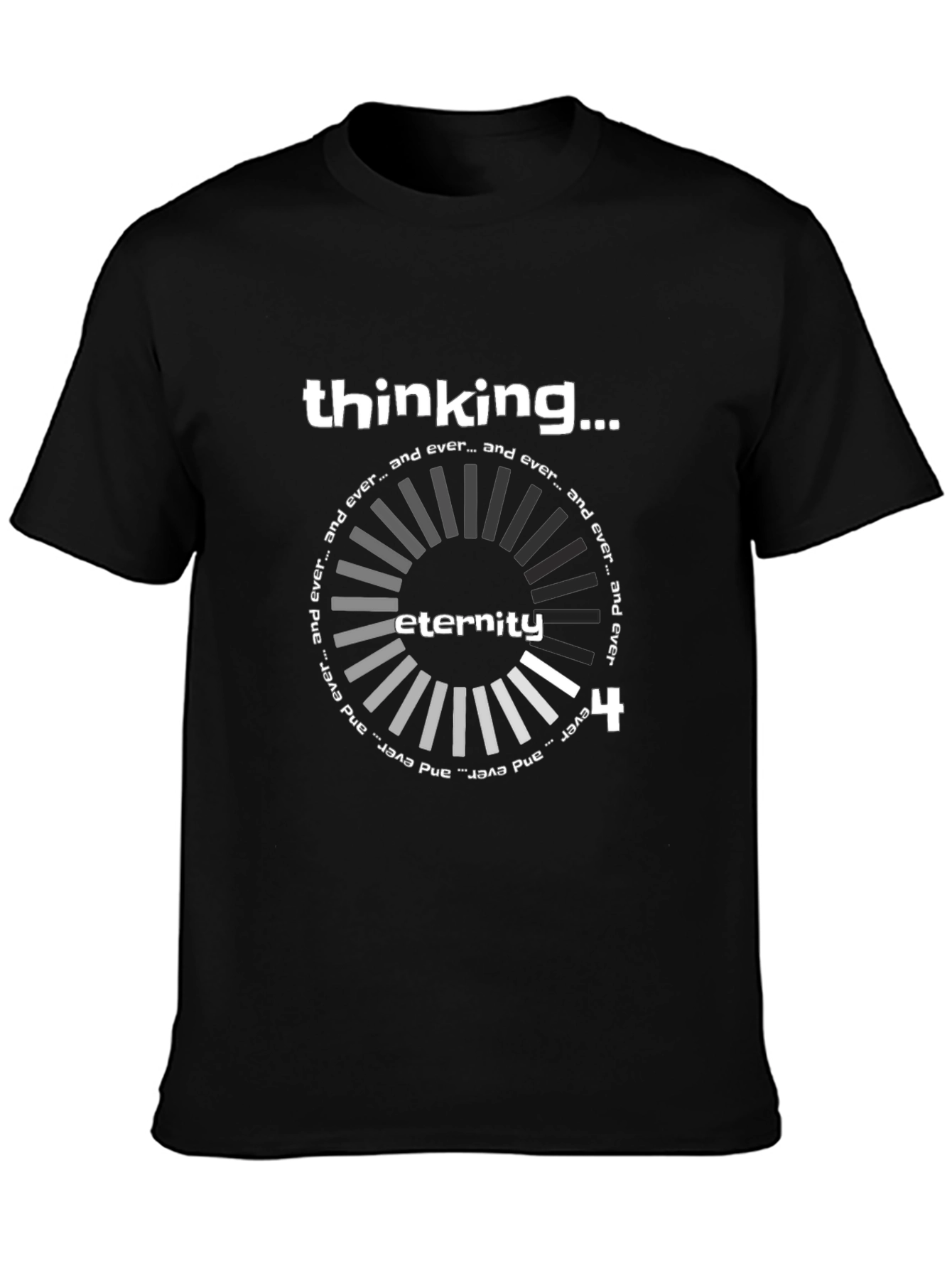 Thinking Eternity Black Graphic Tee