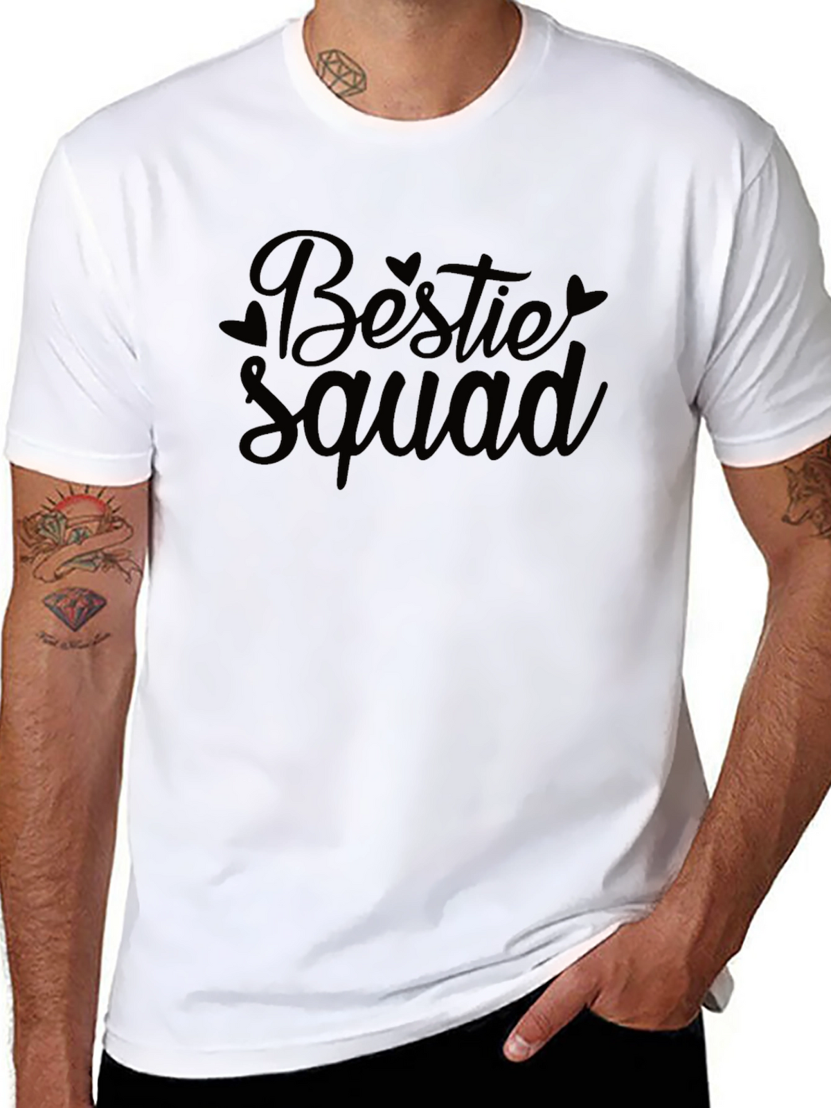 Bestie Squad Black Graphic T-Shirt
