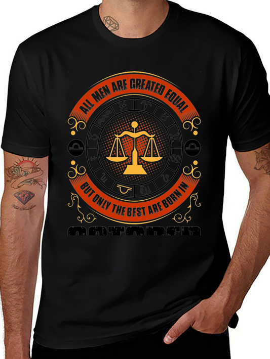 Zodiac Sign Libra T-Shirt - Best Men Born in October