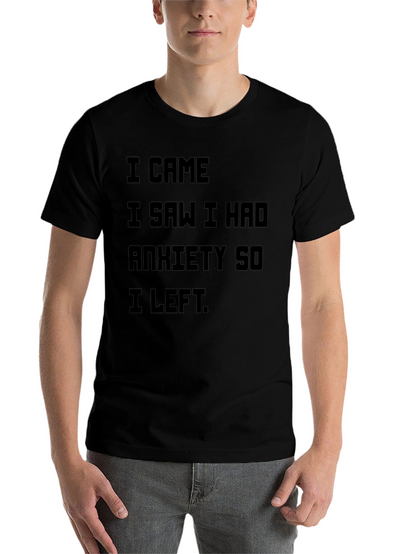 Anxiety Funny Graphic T-Shirt
