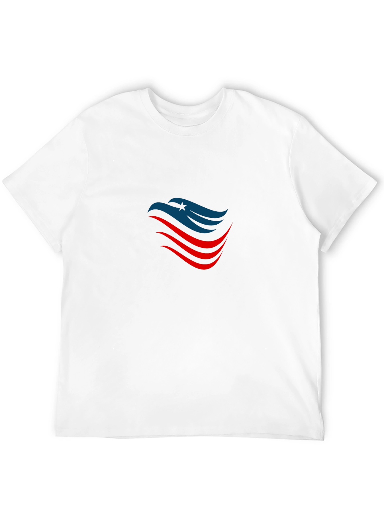 Patriotic Eagle Graphic T-Shirt - Black