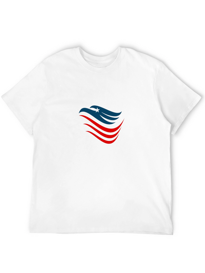 Patriotic Eagle Graphic T-Shirt - Black