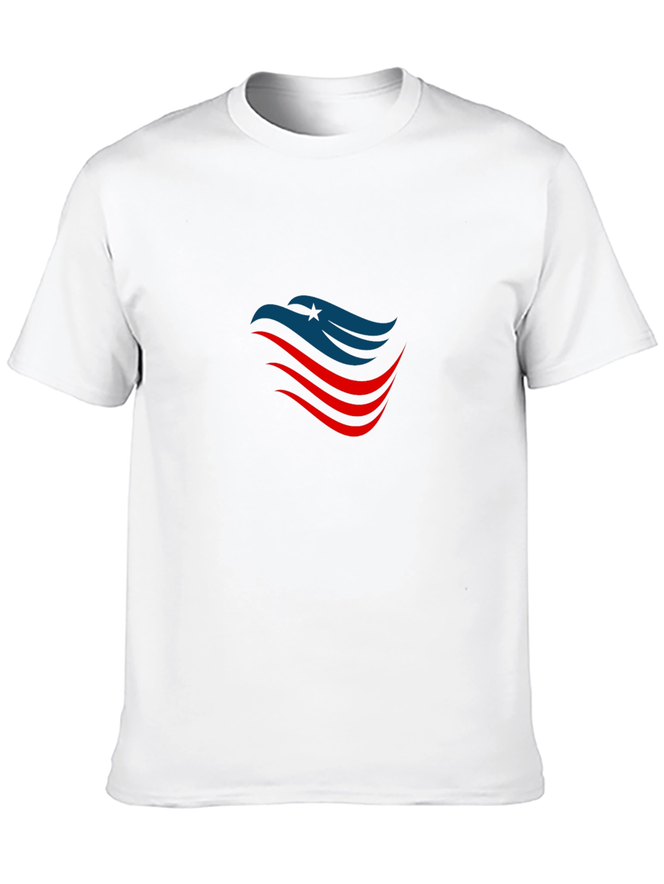 Patriotic Eagle Graphic T-Shirt - Black