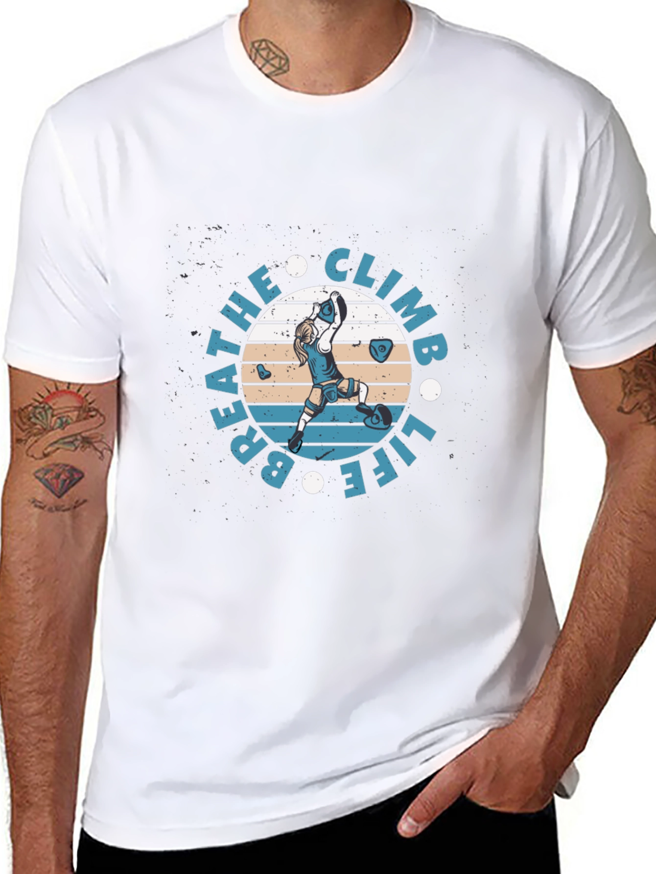 Breathe Climb Life Graphic T-Shirt