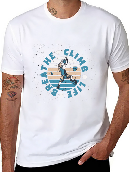 Breathe Climb Life Graphic T-Shirt