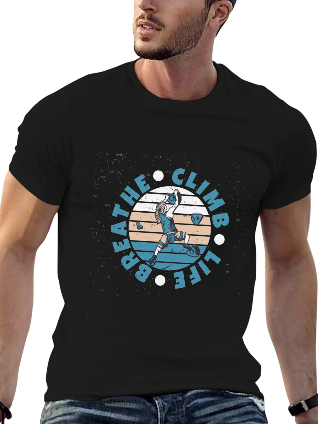 Breathe Climb Life Graphic T-Shirt