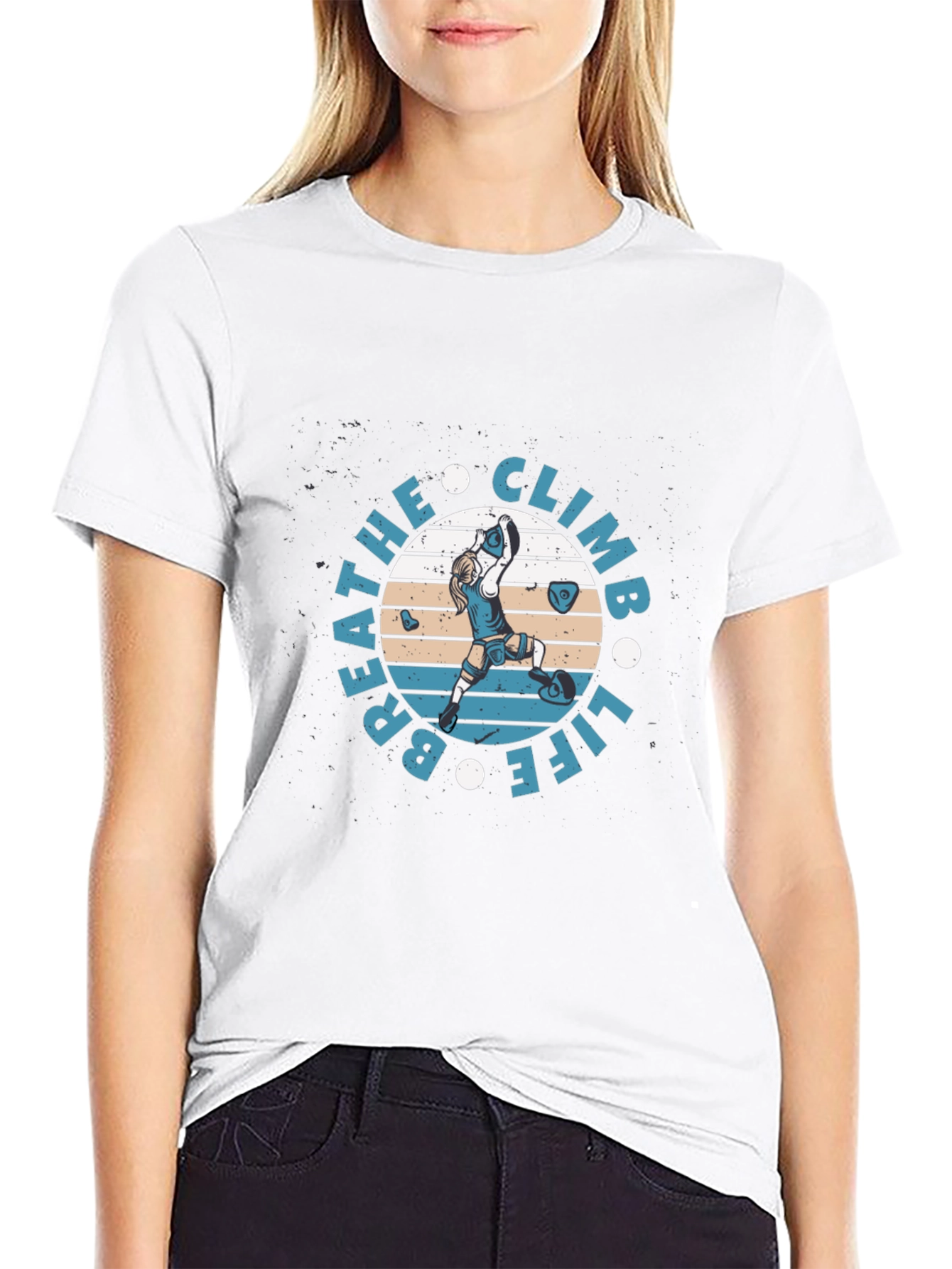 Breathe Climb Life Graphic T-Shirt