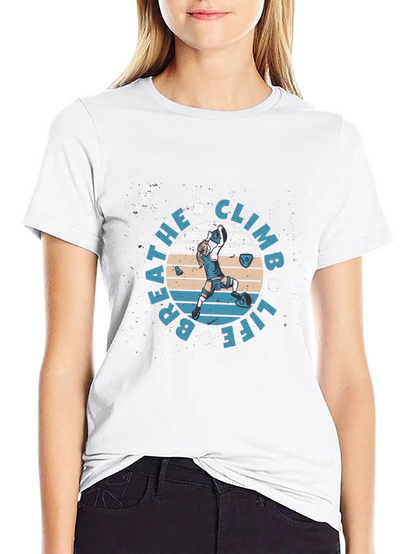 Breathe Climb Life Graphic T-Shirt