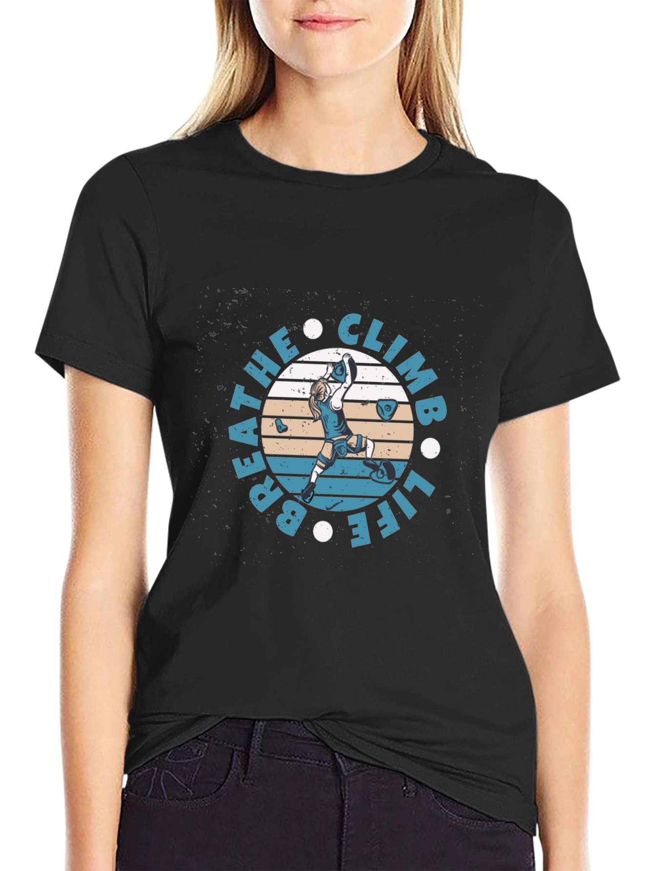 Breathe Climb Life Graphic T-Shirt