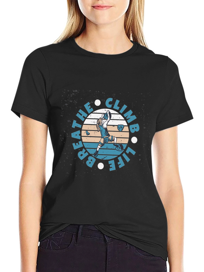 Breathe Climb Life Graphic T-Shirt