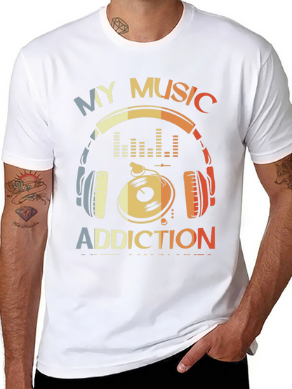 Music Addiction Graphic T-Shirt