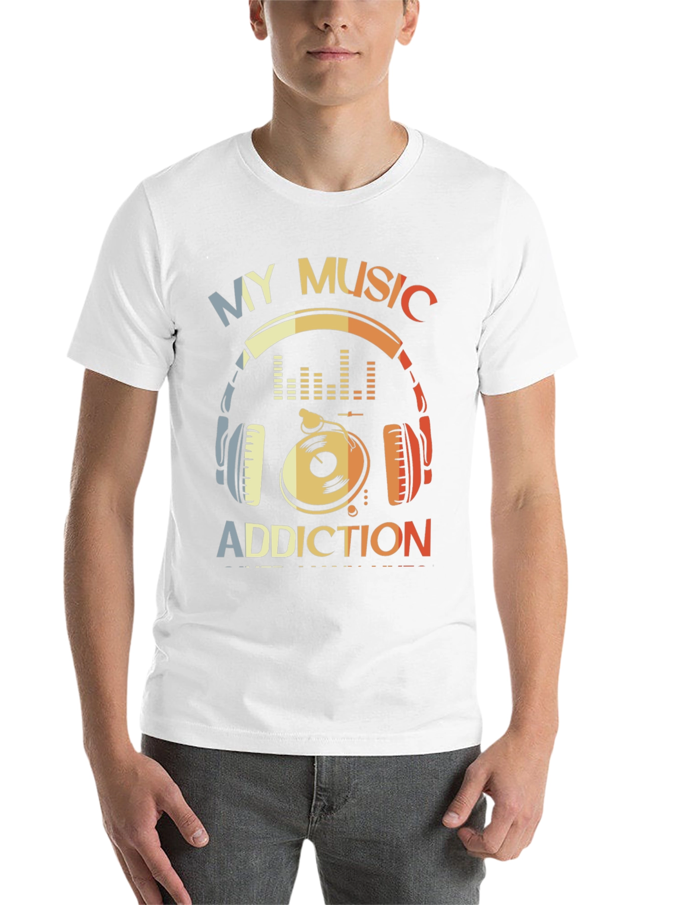 Music Addiction Graphic T-Shirt