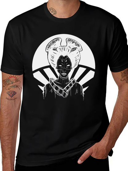 Geisha Graphic Black T-Shirt