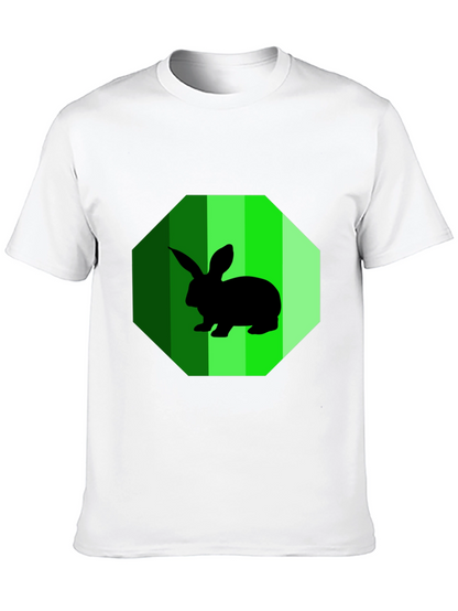 Rabbit Graphic Tee - Mens Black T-Shirt