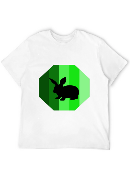 Rabbit Graphic Tee - Mens Black T-Shirt